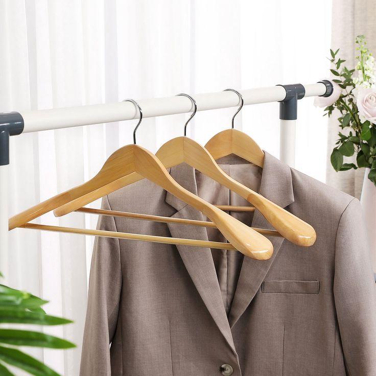 Wooden coat hanger